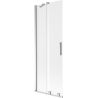 Mexen Velar dvojkrídlová sprchová zábrana 75 x 150 cm, matné sklo, chróm - 896-075-000-31-01
