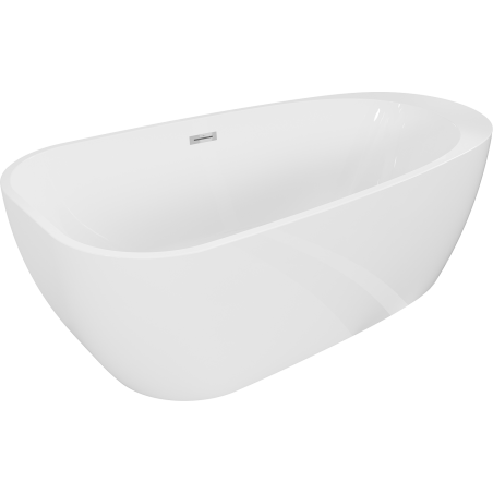 Mexen Giada voľne stojaca vaňa 170 x 90 cm, biely lesk, prepad chróm - 52741709000-01