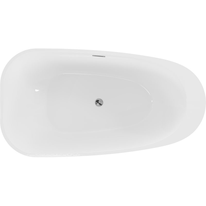 Mexen Giada voľne stojaca vaňa 170 x 90 cm, biely lesk, prepad chróm - 52741709000-01