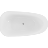 Mexen Giada voľne stojaca vaňa 170 x 90 cm, biely lesk, prepad chróm - 52741709000-01