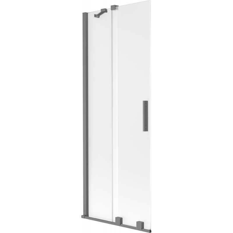 Mexen Velar dvojkrídlový sprchový panel 2-kusový 75 x 150 cm, mrazené sklo, gun metal - 896-075-000-31-95