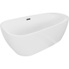 Mexen Giada voľne stojaca vaňa 170 x 90 cm, biela lesklá, čierny prepad - 52741709000-70
