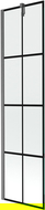 Mexen Next sprchovací paraván 1-krídlový 50 x 150 cm, čierny vzor, gun gray leštený - 895-050-000-00-77-66