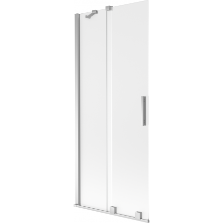 Mexen Velar vaňová zástenka 2-dielna posuvná 80 x 150 cm, matný, chróm - 896-080-000-31-01
