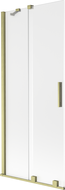Mexen Velar vaňová zástena 2-krídlová posuvná 80 x 150 cm, matná, zlatá kartáčovaná - 896-080-000-31-55