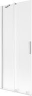 Mexen Velar paraván do vane, dvojkrídlový posuvný 85 x 150 cm, matný, biely - 896-085-000-31-20