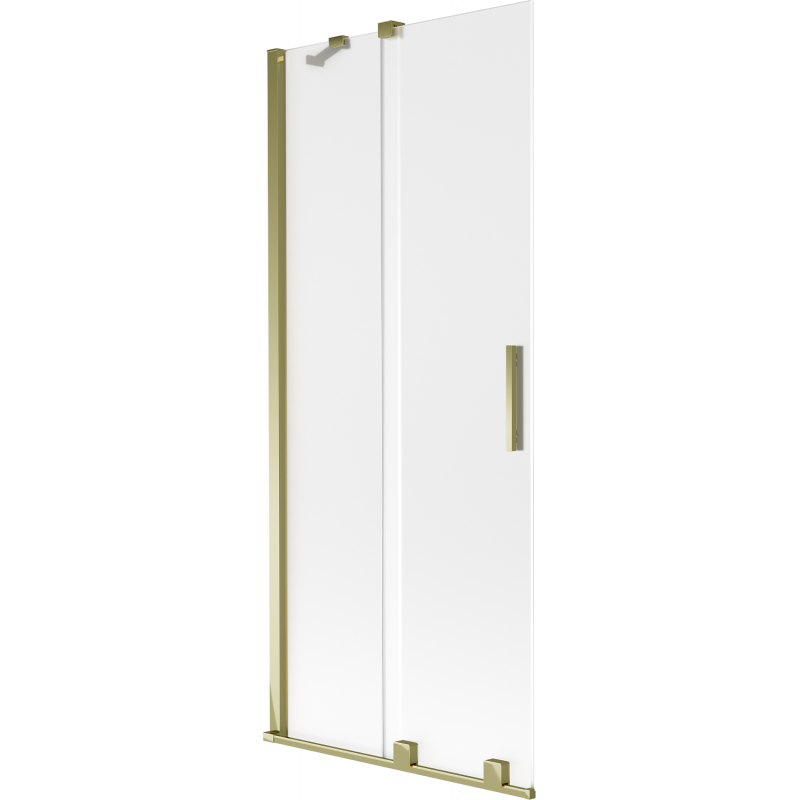 Mexen Velar sprchová clona dvojkrídlová posuvná 85 x 150 cm, matná, zlatá - 896-085-000-31-50