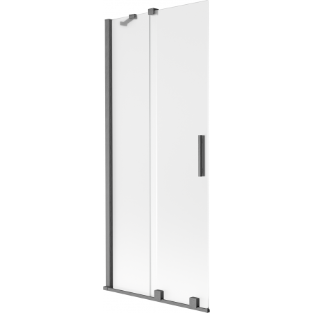 Mexen Velar dvojkrídlové posuvné sprchové dvere 85 x 150 cm, matné, brúsená gun gray - 896-085-000-31-66