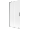 Mexen Velar 2-krídlové posuvné vaňové zásteny 90 x 150 cm, mráz, chróm - 896-090-000-31-01
