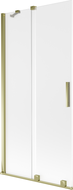 Mexen Velar vaňová zástena 2-krídlová posuvná 90 x 150 cm, matné sklo, zlatá - 896-090-000-31-50