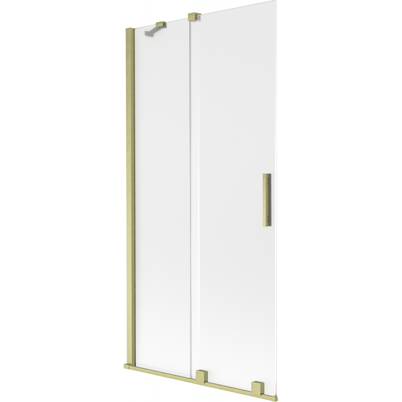 Mexen Velar dvojkrídlový posuvný vaňový paraván 90 x 150 cm, matný, zlatý kartáčovaný - 896-090-000-31-55