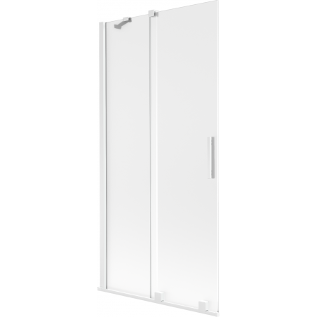 Mexen Velar 2-krídlový posuvný sprchový panel 95 x 150 cm, matný, biely - 896-095-000-31-20
