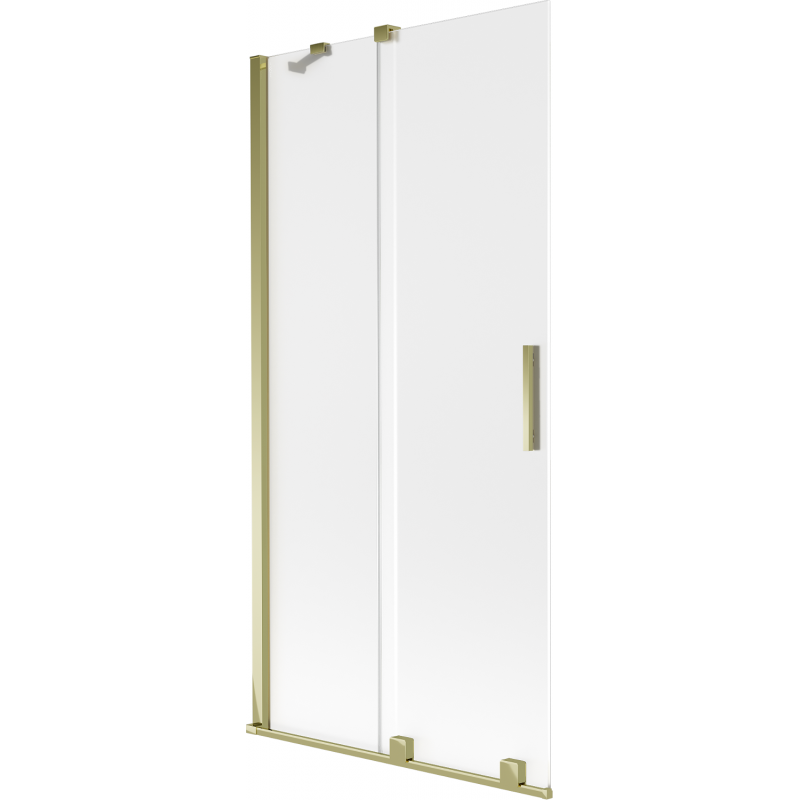 Mexen Velar 2-krídlový posuvný kúpeľňový záves 95 x 150 cm, matný, zlatý - 896-095-000-31-50