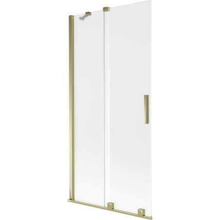 Mexen Velar 2-krídlový posuvný kúpeľňový záves 95 x 150 cm, matný, zlatý - 896-095-000-31-50