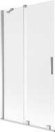 Mexen Velar dvojkrídlový sprchový paraván 2-krídlový posuvný 100 x 150 cm, mrazivý, chróm - 896-100-000-31-01