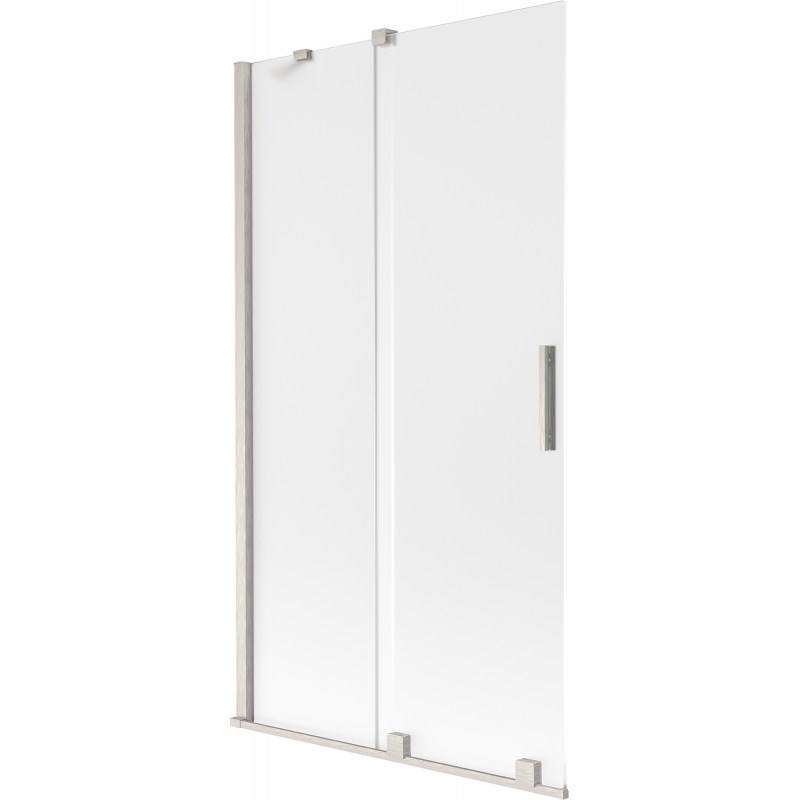 Mexen Velar sprchová zástena 2-krídlová posuvná 100 x 150 cm, mráz, brúsený nikel - 896-100-000-31-97