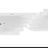Mexen Gia voľne stojaca rohová ryhovaná pravá 170 x 80 cm, biela lesk, prepad zlatý - 52701708000P-50