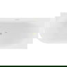 Mexen Gia voľne stojaca rohová drážkovaná pravá vaňa 170 x 80 cm, biela lesklá, prepad zlatý kartáčovaný - 52701708000P-55