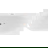 Mexen Gia voľne stojaca rohová ryhovaná pravá 170 x 80 cm, biely lesk, prepad ružové zlato - 52701708000P-60