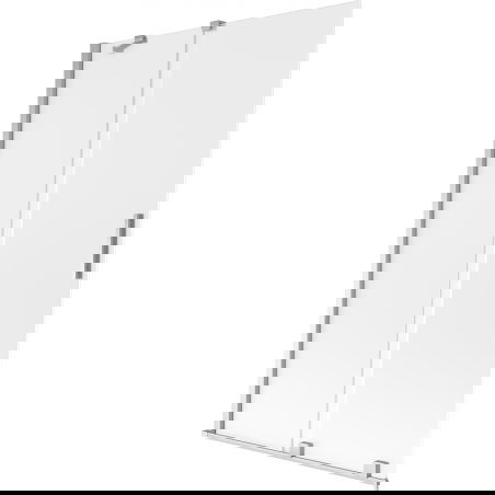 Mexen Velar dvojkrídlový zasúvací vaňový paraván 110 x 150 cm, námraza, chróm - 896-110-000-31-01