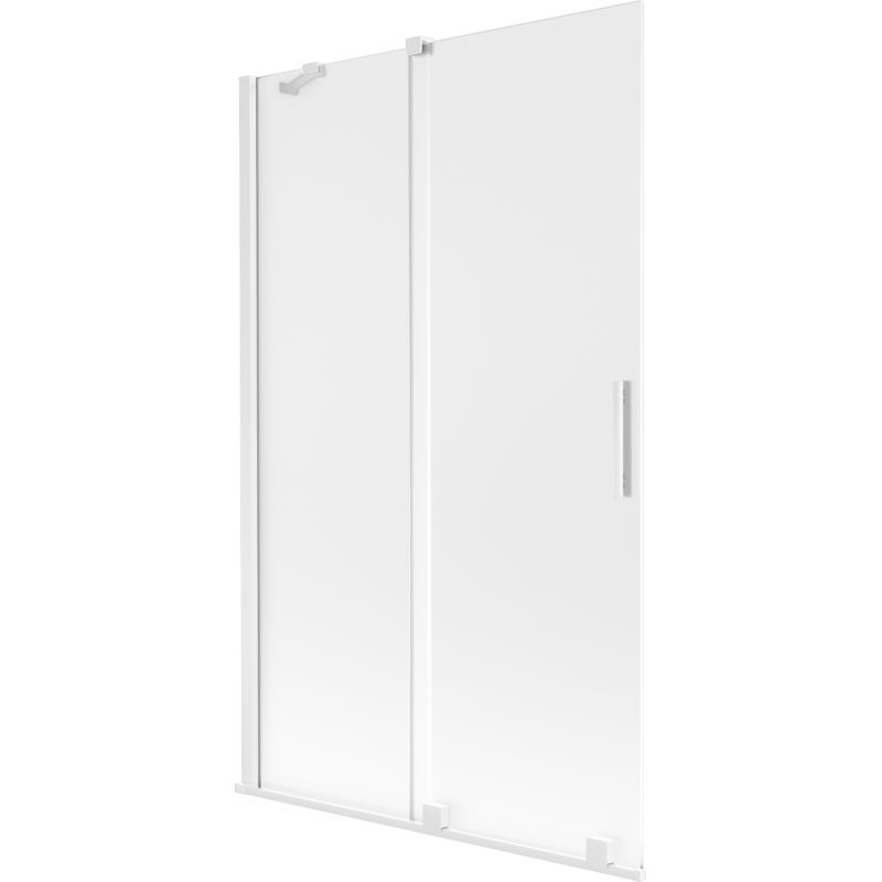 Mexen Velar dvojkrídlové zasúvacie sprchové dvere 110 x 150 cm, matné, biele - 896-110-000-31-20