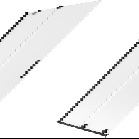 Mexen Velar dvojkrídlová vaňová zástena 110 x 150 cm, matná, čierna - 896-110-000-31-70