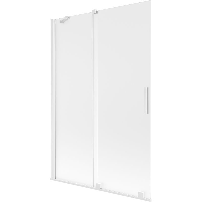 Mexen Velar vaňová zástena 2-krídlová posuvná 120 x 150 cm, mrazenie, biela - 896-120-000-31-20