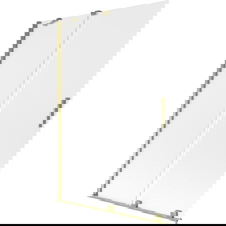 Mexen Velar 2-skladací sprchová zástena 120 x 150 cm, matná, zlatá - 896-120-000-31-50