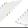 Mexen Velar sprchová zástenka, 2-krídlová posuvná, 130 x 150 cm, mrazivá, zlatá kartáčovaná - 896-130-000-31-55