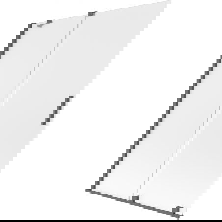 Mexen Velar sprchová zástena 2-krídlová posuvná 130 x 150 cm, mráz, brúsená gun metal - 896-130-000-31-66