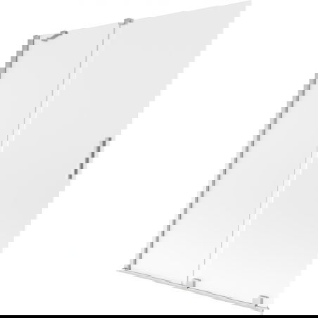 Mexen Velar vaňová zástena 2-krídlová posuvná 140 x 150 cm, mrazivá, chróm - 896-140-000-31-01