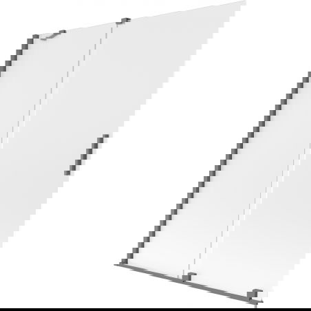 Mexen Velar vaňová zástenna dvojkrídlová posuvná 140 x 150 cm, mrazivá, gun metal - 896-140-000-31-95