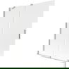 Mexen Velar dvojkrídlové posuvné vaňové dvere 140 x 150 cm, matné, brúsený nikel - 896-140-000-31-97
