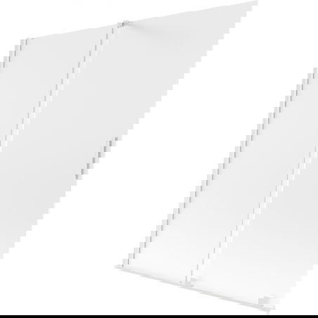 Mexen Velar dvojdielna posuvná vaňová zástena 150 x 150 cm, matná, biela - 896-150-000-31-20