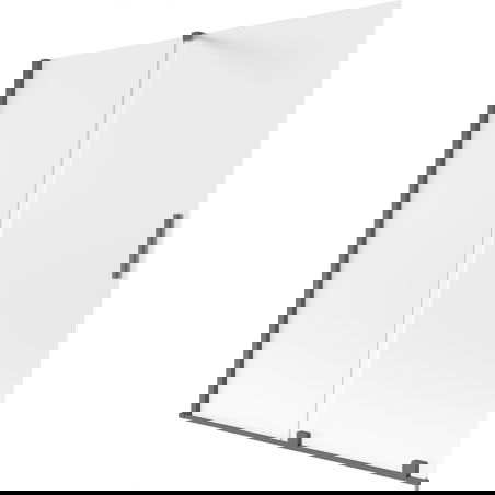 Mexen Velar vaňová zástena dvojkrídlová posuvná 150 x 150 cm, mrazené sklo, kartáčovaná gun gray - 896-150-000-31-66