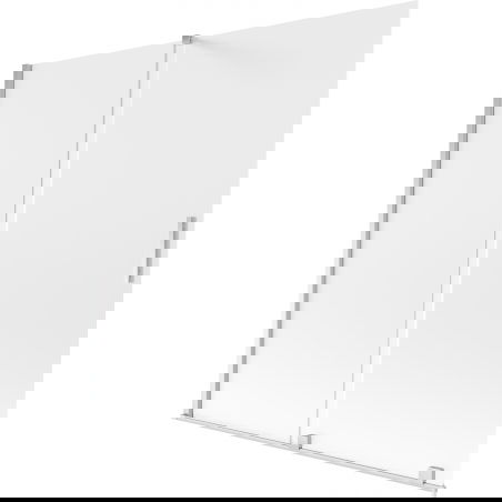 Mexen Velar vaňová zástena 2-krídlová posuvná 160 x 150 cm, mrazené sklo, chróm - 896-160-000-31-01