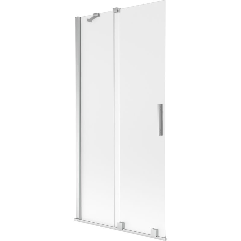 Mexen Velar vaňová zástena posuvná dvojkrídlová 95 x 150 cm, mrazené sklo, chróm - 896-095-000-31-01