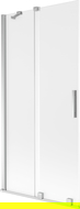 Mexen Velar sprchová zástena 2-krídlová posuvná 95 x 150 cm, mráz, chróm - 896-095-000-31-01