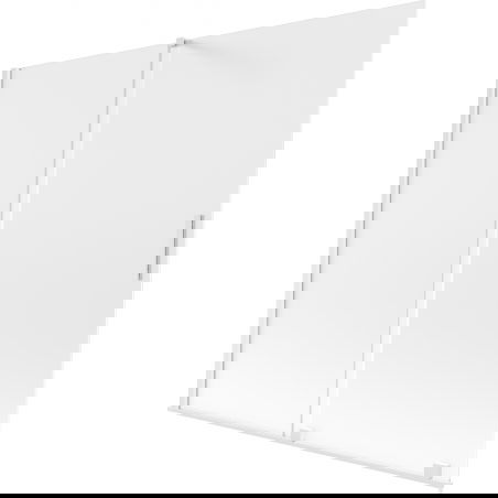 Mexen Velar sprchový záves 2-krídlový zasúvací 170 x 150 cm, námraza, biela - 896-170-000-31-20