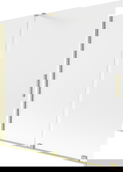 Mexen Velar dvojdielna posuvná vaňová zástenka 170 x 150 cm, mrazivá, zlatý kartáčovaný - 896-170-000-31-55