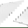 Mexen Velar dvojkrídlové zasúvacie vaňové zásteny 170 x 150 cm, mrazené sklo, gun metal - 896-170-000-31-95