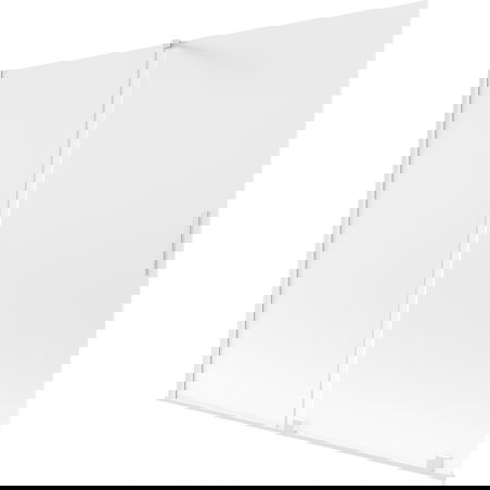 Mexen Velar sprchová zástena dvojkrídlová posuvná 180 x 150 cm, mliečne sklo, biela - 896-180-000-31-20