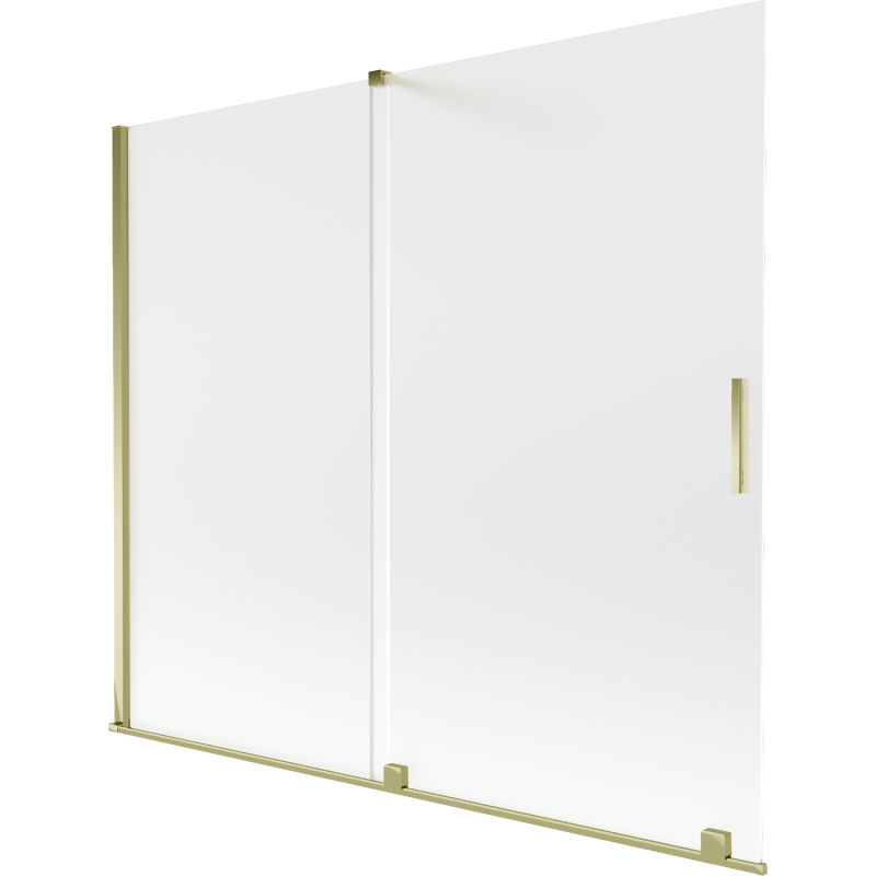 Mexen Velar 2-dverové zasúvacie vaňové sklo 180 x 150 cm, matné, zlaté - 896-180-000-31-50