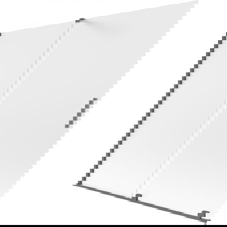 Mexen Velar dvojkrídlová zasúvacia vaňová zástena 180 x 150 cm, mráz, brúsená tmavosivá - 896-180-000-31-66