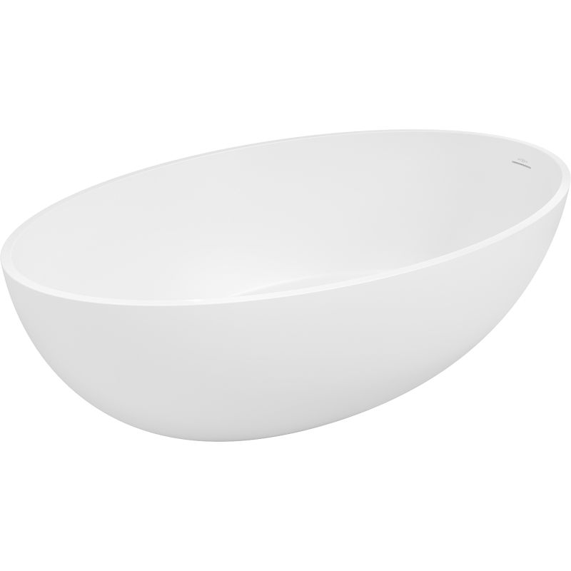 Mexen Prato voľne stojaca vaňa z konglomerátu 170 x 100 cm, biela mat - 57251701000