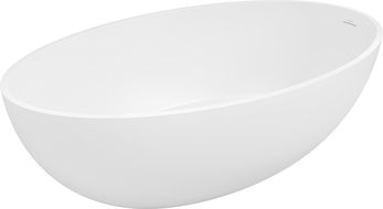 Mexen Prato voľne stojaca vaňa z konglomerátu 170 x 100 cm, biela mat - 57251701000