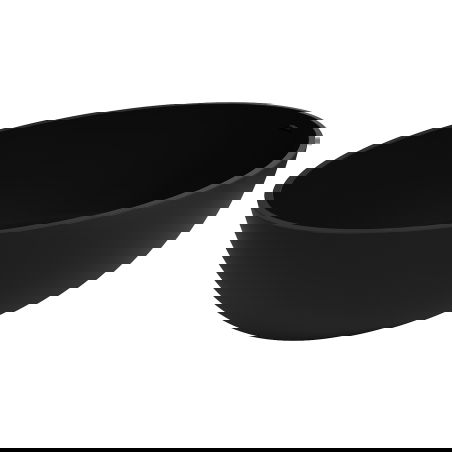 Mexen Prato voľne stojaca vaňa z konglomerátu 170 x 100 cm, čierna matná - 57251701070