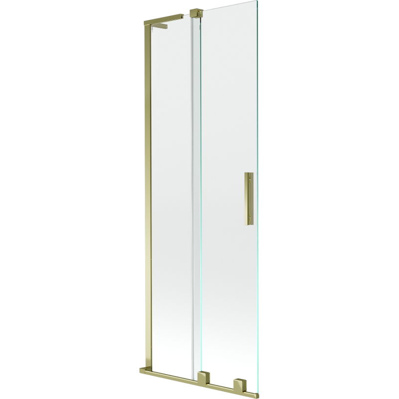Mexen Velar L sprchová zástena 2-krídlová posuvná 70 x 150 cm, priehľadná, zlatá - 896-070-003-01-50