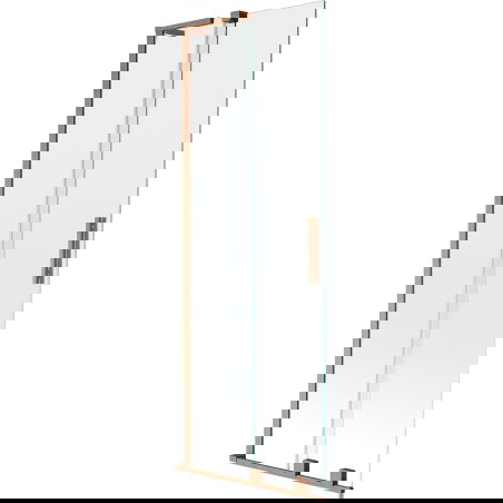 Mexen Velar L vaňová zástena 2-krídlová posuvná 70 x 150 cm, transparentná, brúsená meď - 896-070-003-01-65