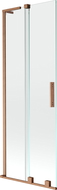Mexen Velar L vaňová zástena 2-krídlová posuvná 70 x 150 cm, priehľadná, brúsená meď - 896-070-003-01-65